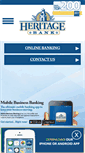 Mobile Screenshot of bankheritage.com